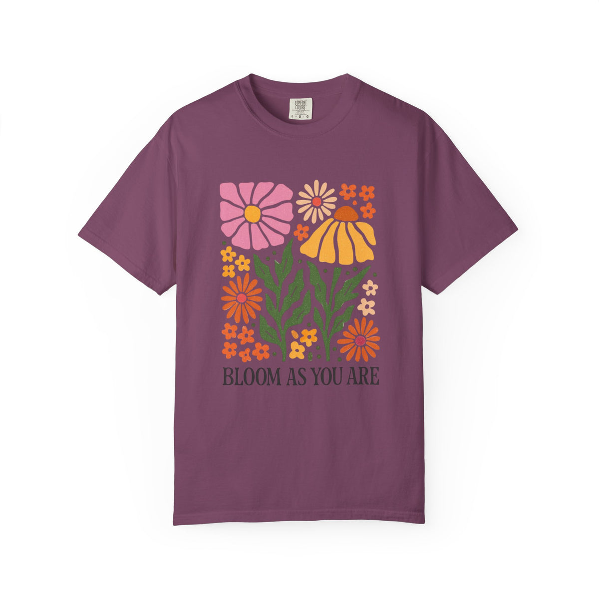 Bloom As You Are floral print T-Shirt | retro flower graphic