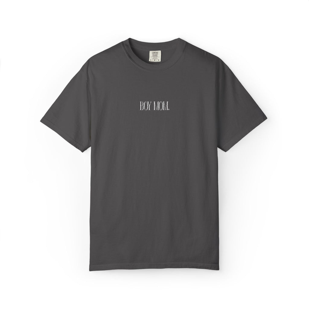 Boy Mom Comfort Colors Embroidered Tee