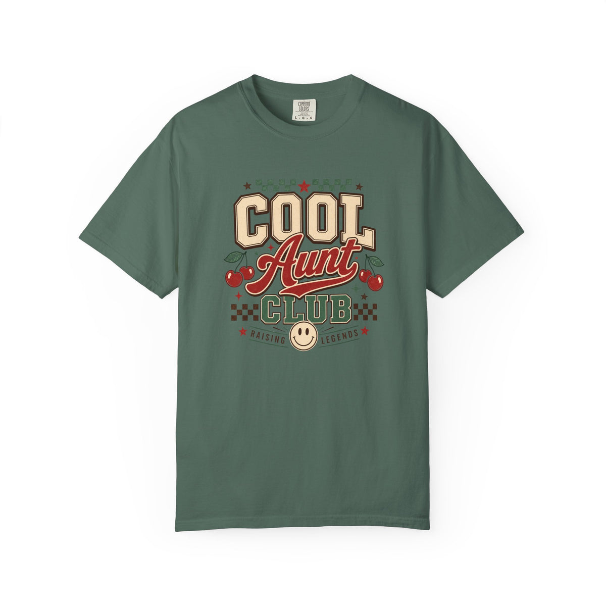 Cool Aunt Club T-Shirt | Retro Cherry Smile Graphic Tee