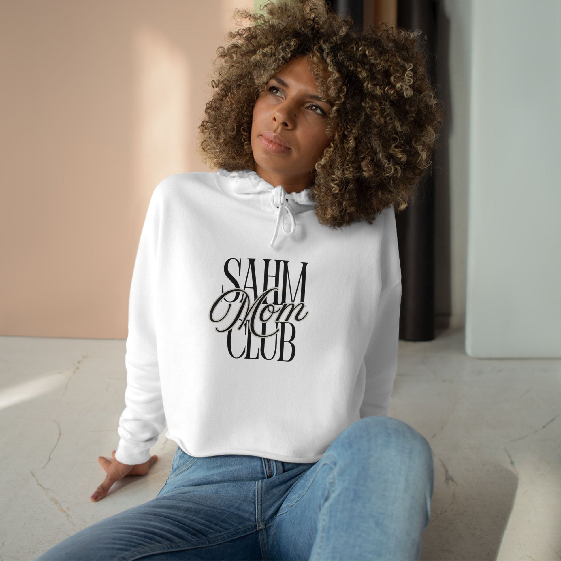 SAHM Club Crop Hoodie
