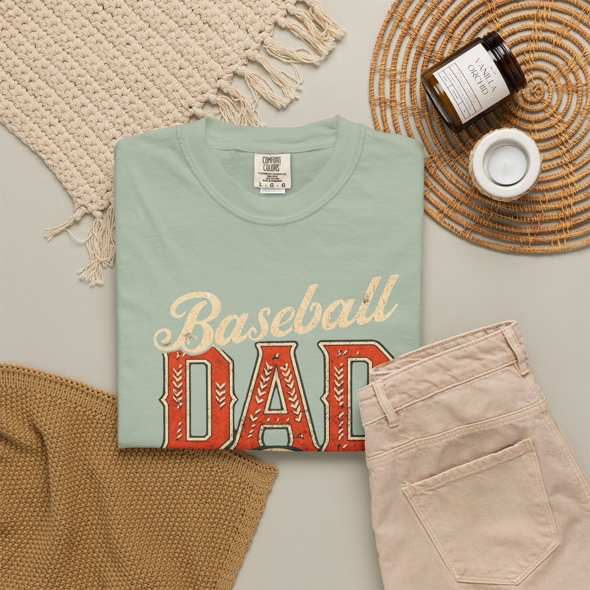 Baseball Dad T-Shirt | Vintage Baseball Ball & Bats Retro Design