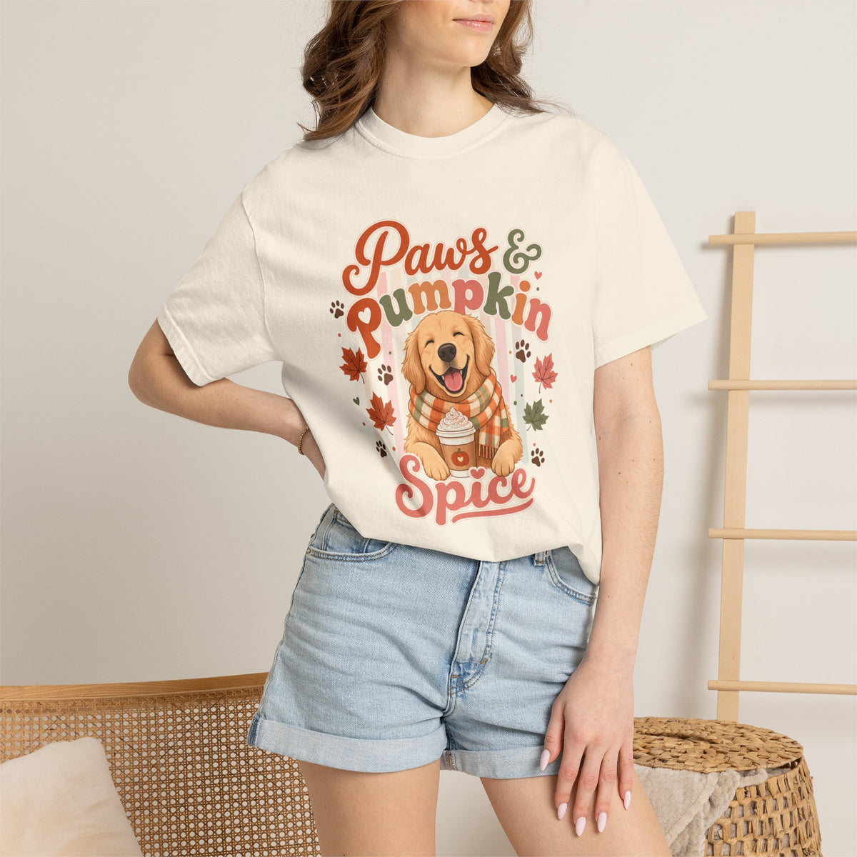 Paws & Pumpkin Spice Dog Tee | T-Shirt