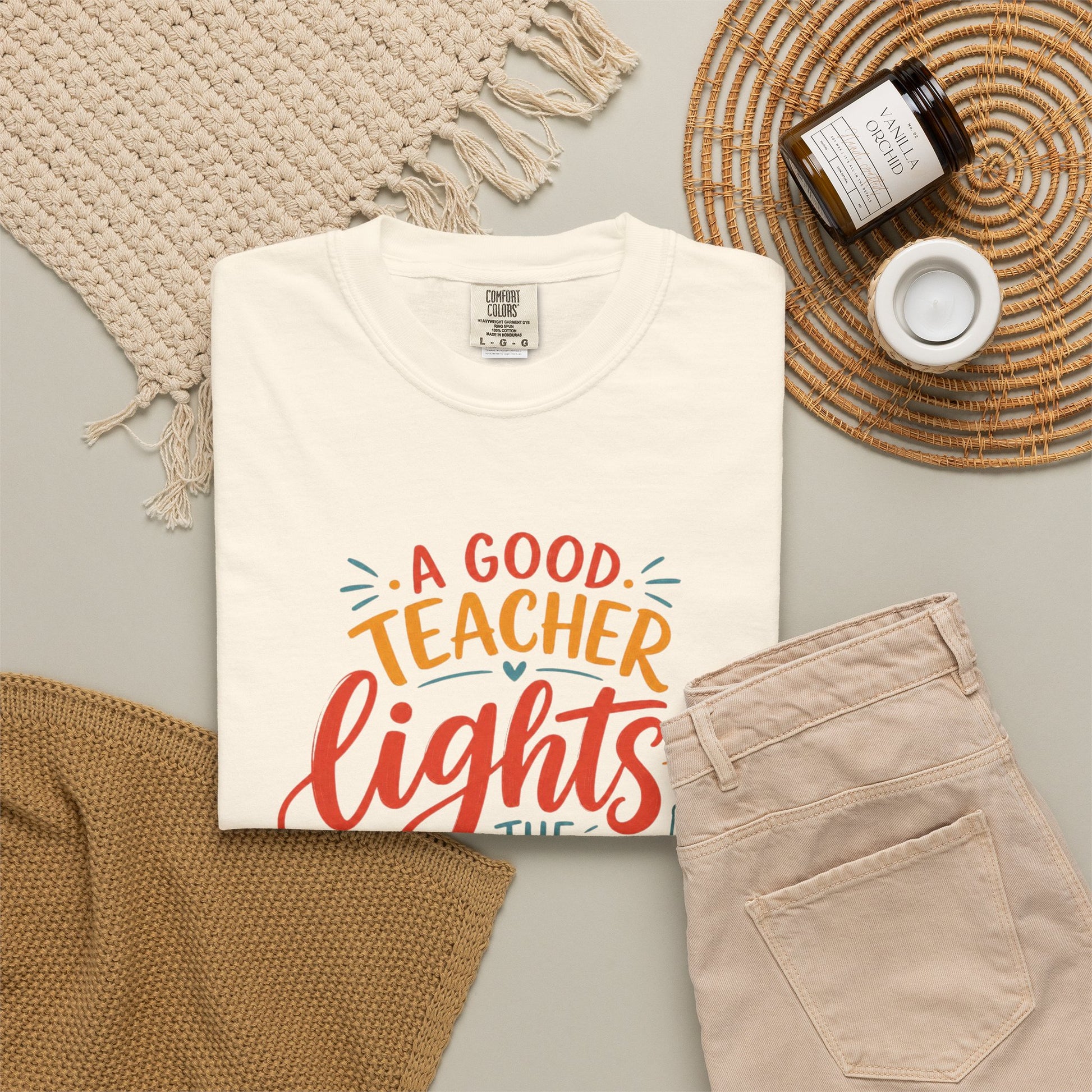 A Good Teacher Lights the Way T-shirt | Teacher Appreciation Tee