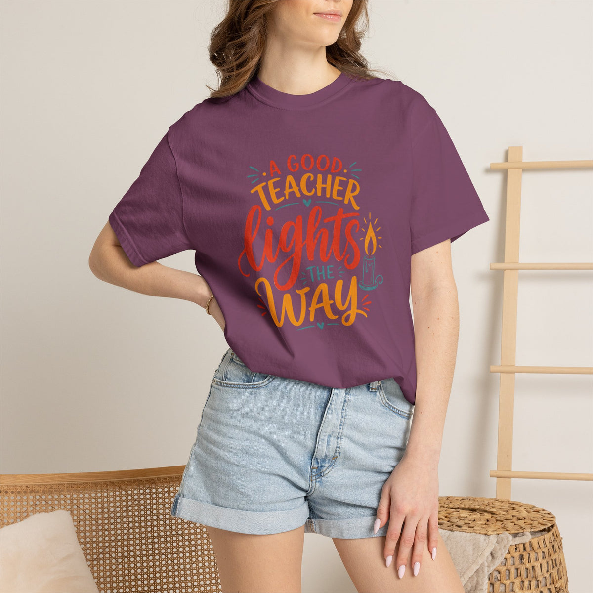 A Good Teacher Lights the Way T-shirt | Teacher Appreciation Tee