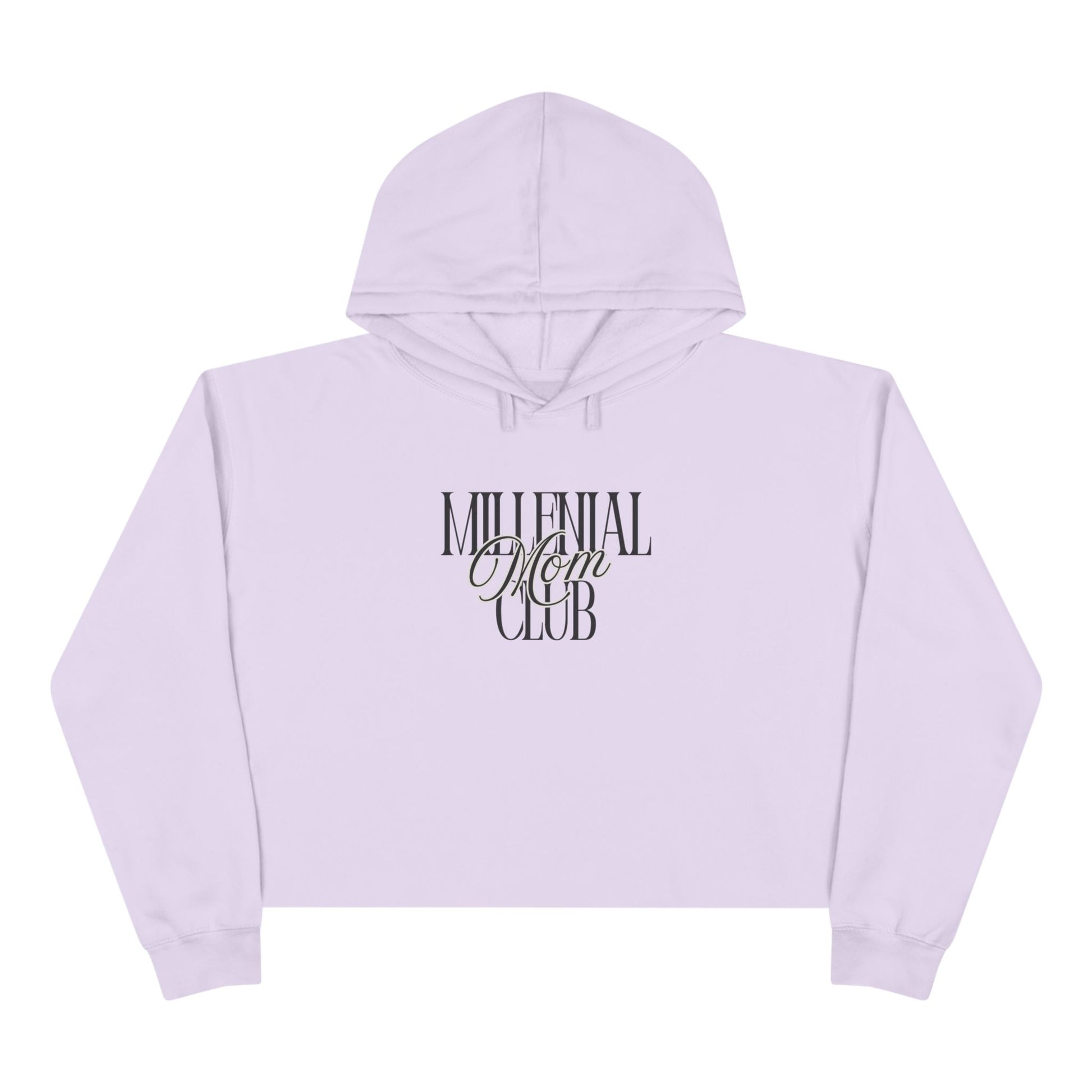 Millennial Mom Club Crop Hoodie
