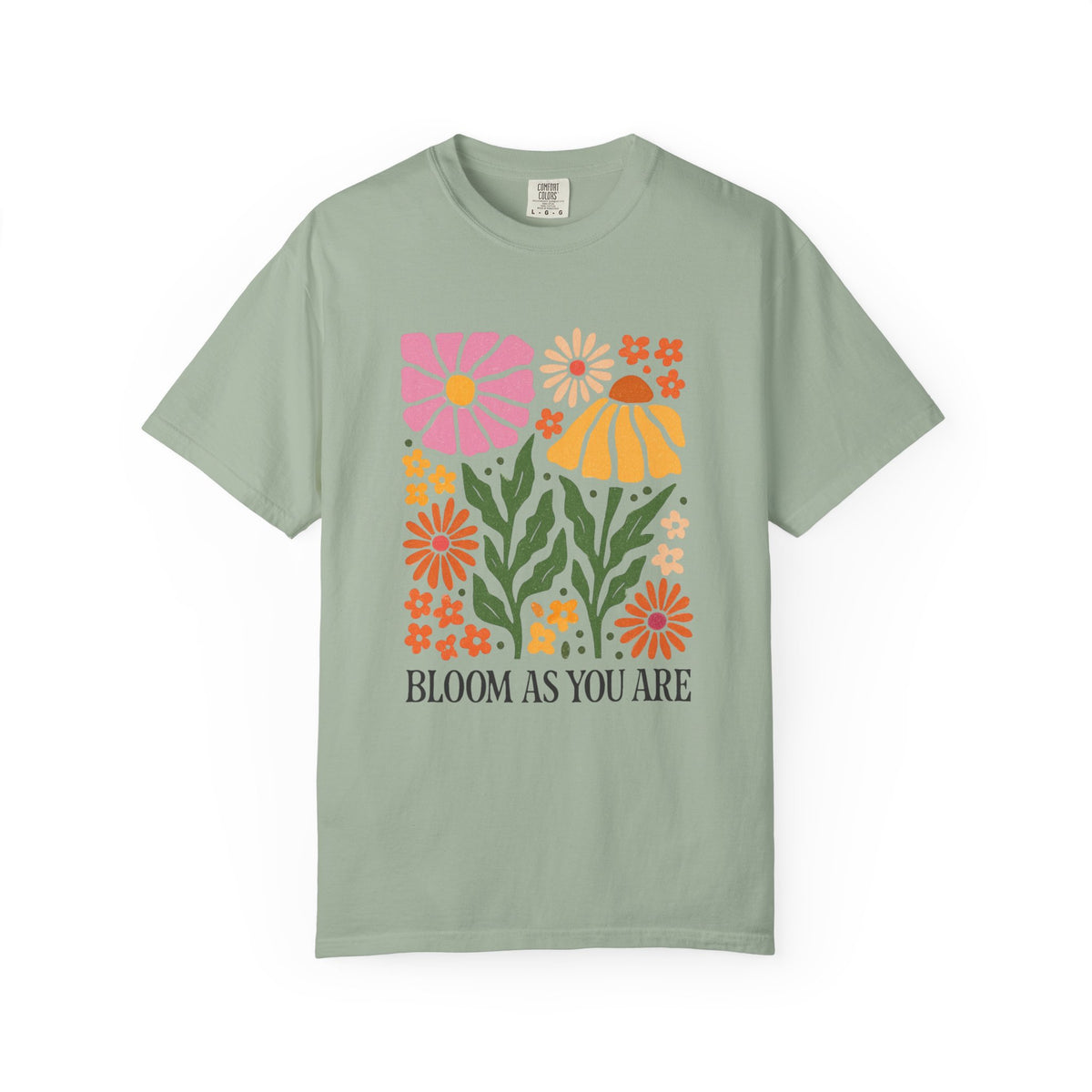 Bloom As You Are floral print T-Shirt | retro flower graphic
