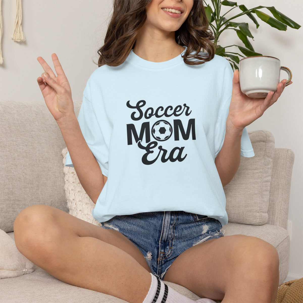 Soccer Mom Era T-shirt | Soccer Ball Graphic