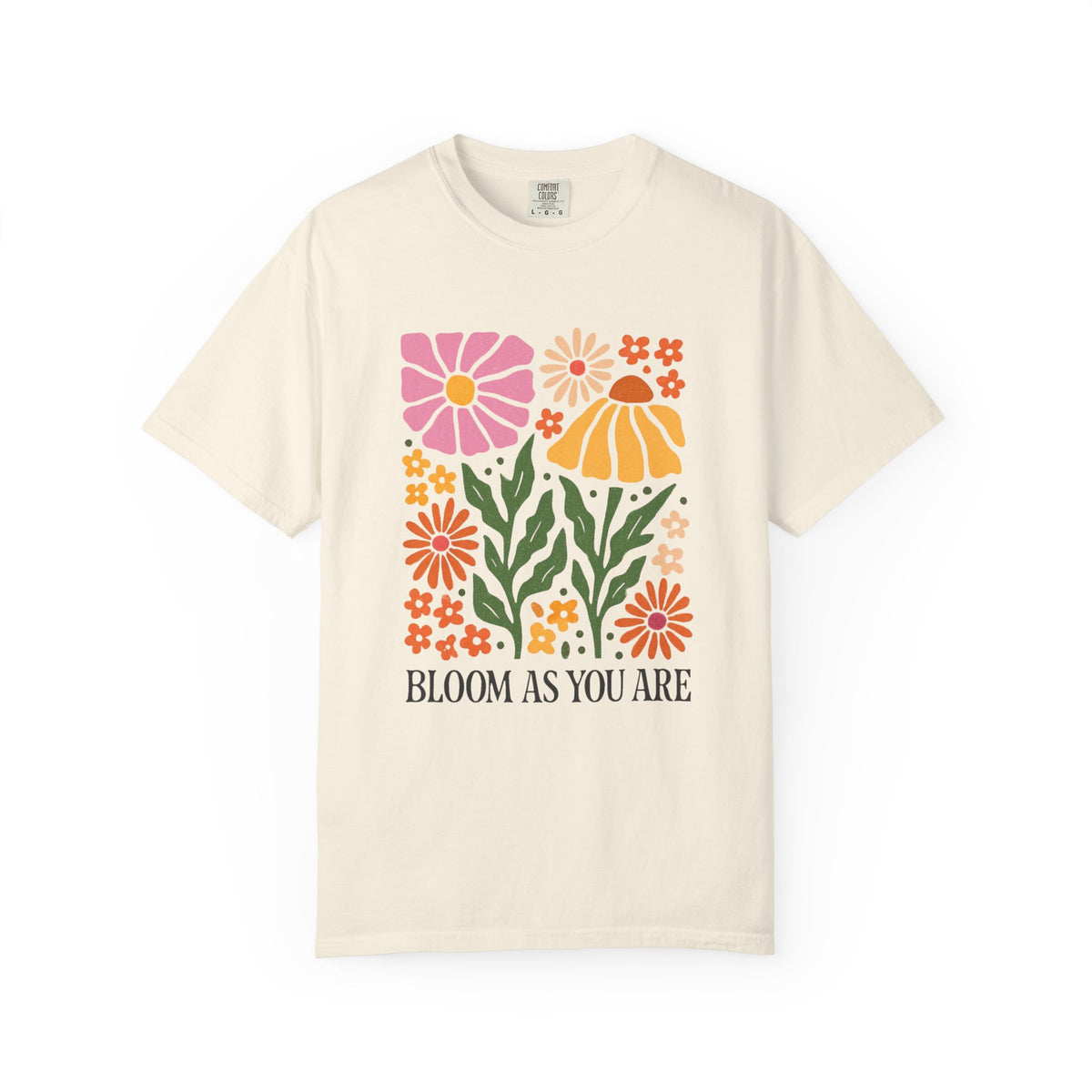 Bloom As You Are floral print T-Shirt | retro flower graphic
