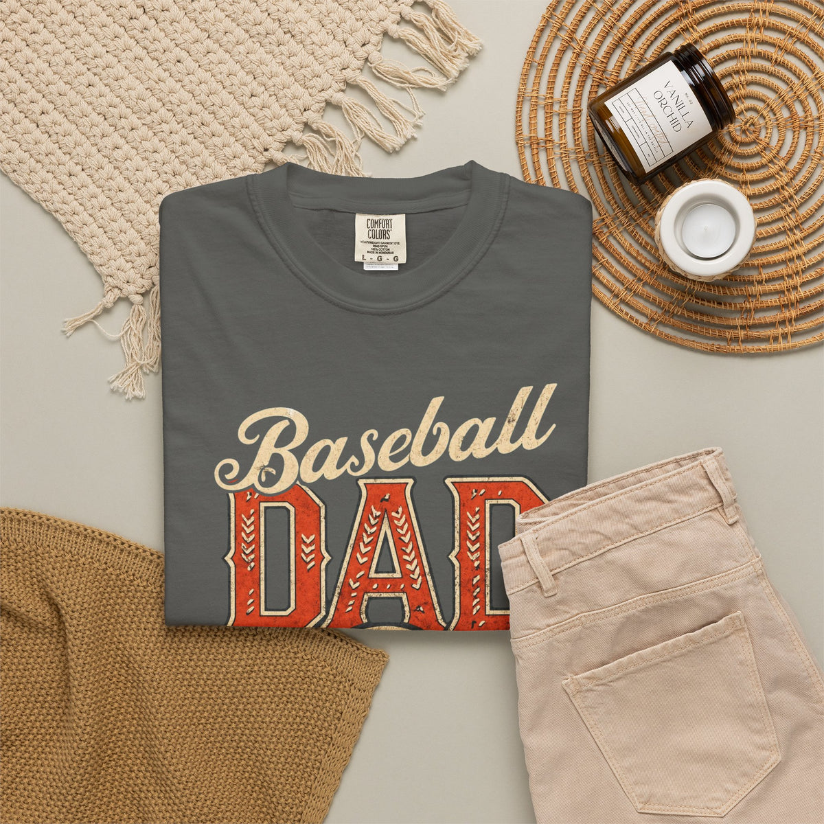 Baseball Dad T-Shirt | Vintage Baseball Ball & Bats Retro Design