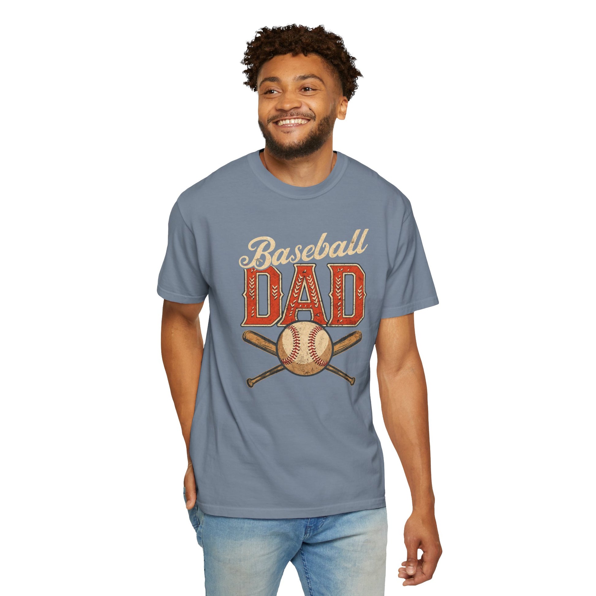 Baseball Dad T-Shirt | Vintage Baseball Ball & Bats Retro Design