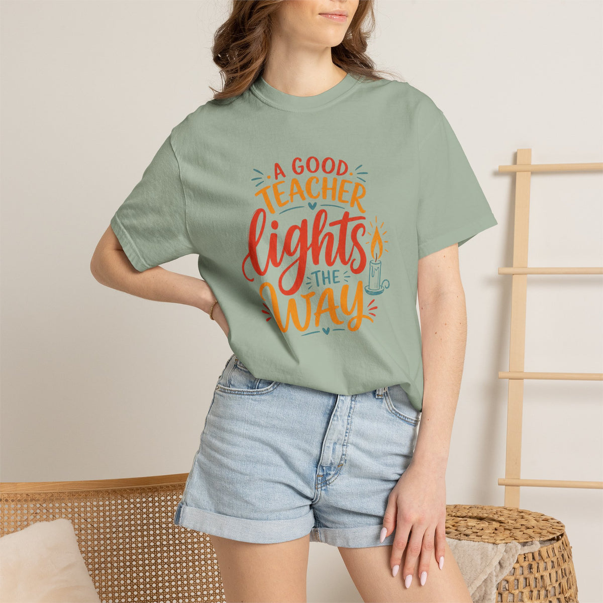 A Good Teacher Lights the Way T-shirt | Teacher Appreciation Tee