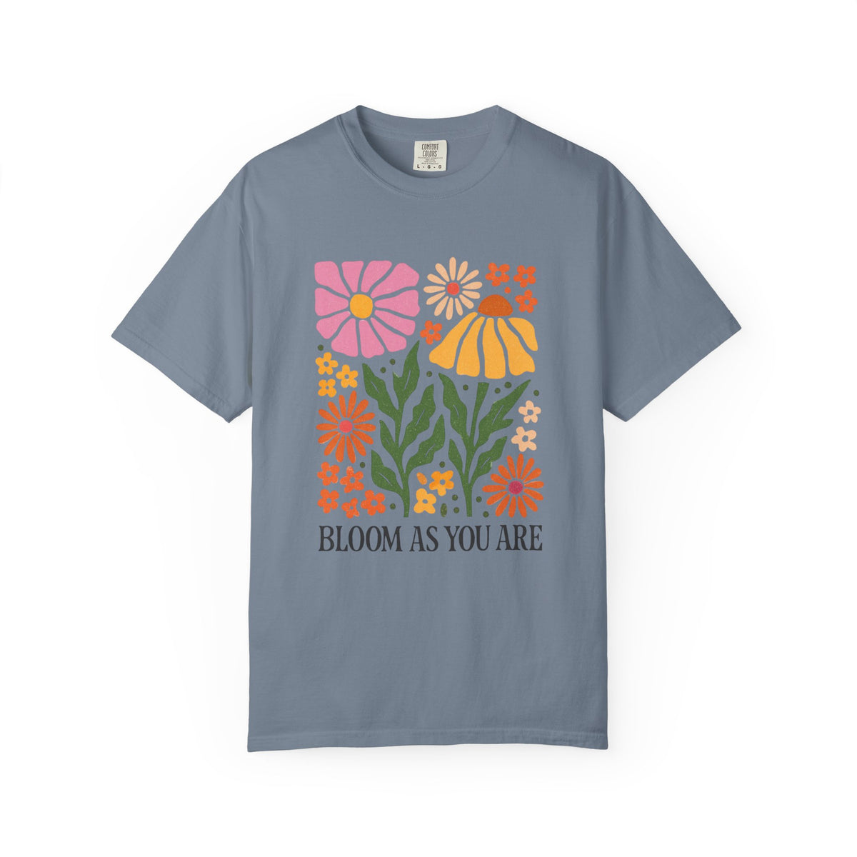 Bloom As You Are floral print T-Shirt | retro flower graphic