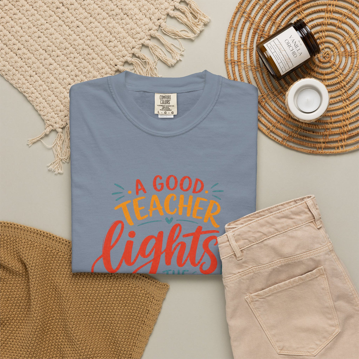 A Good Teacher Lights the Way T-shirt | Teacher Appreciation Tee