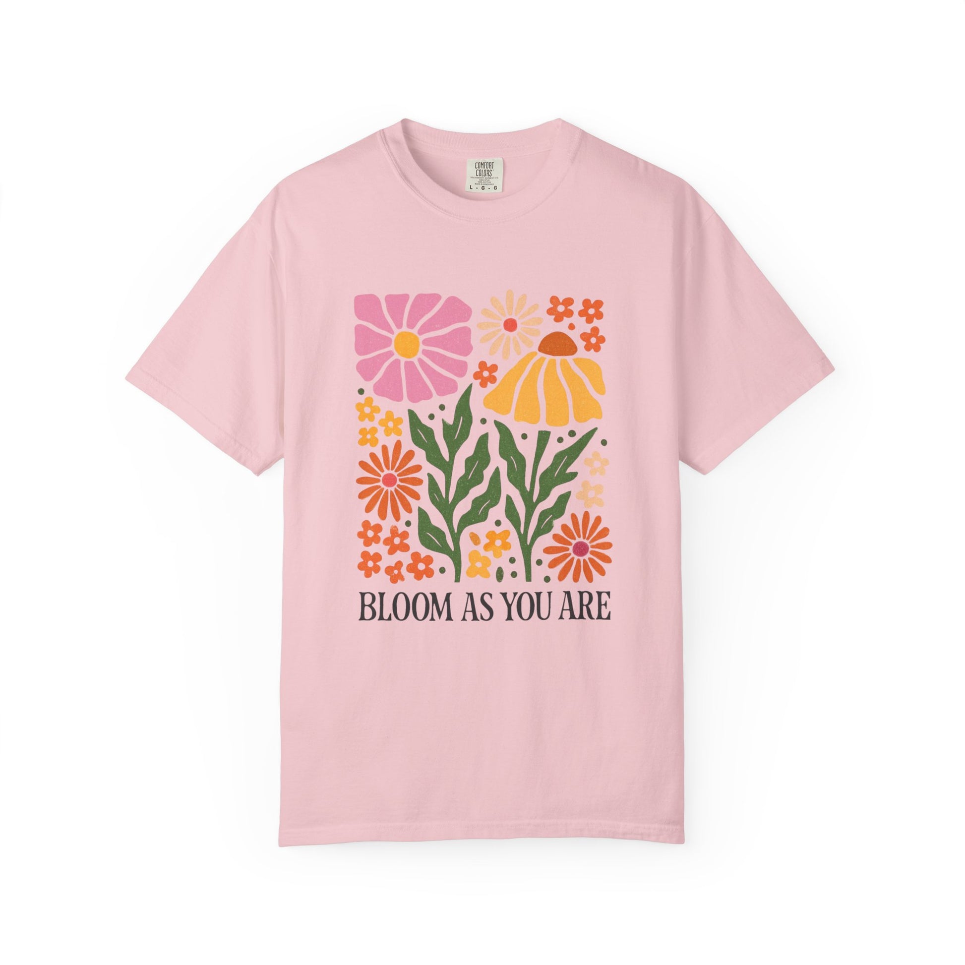 Bloom As You Are floral print T-Shirt | retro flower graphic