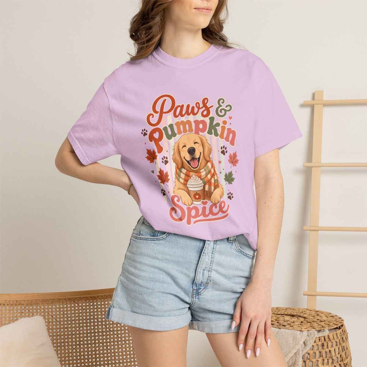 Paws & Pumpkin Spice Dog Tee | T-Shirt