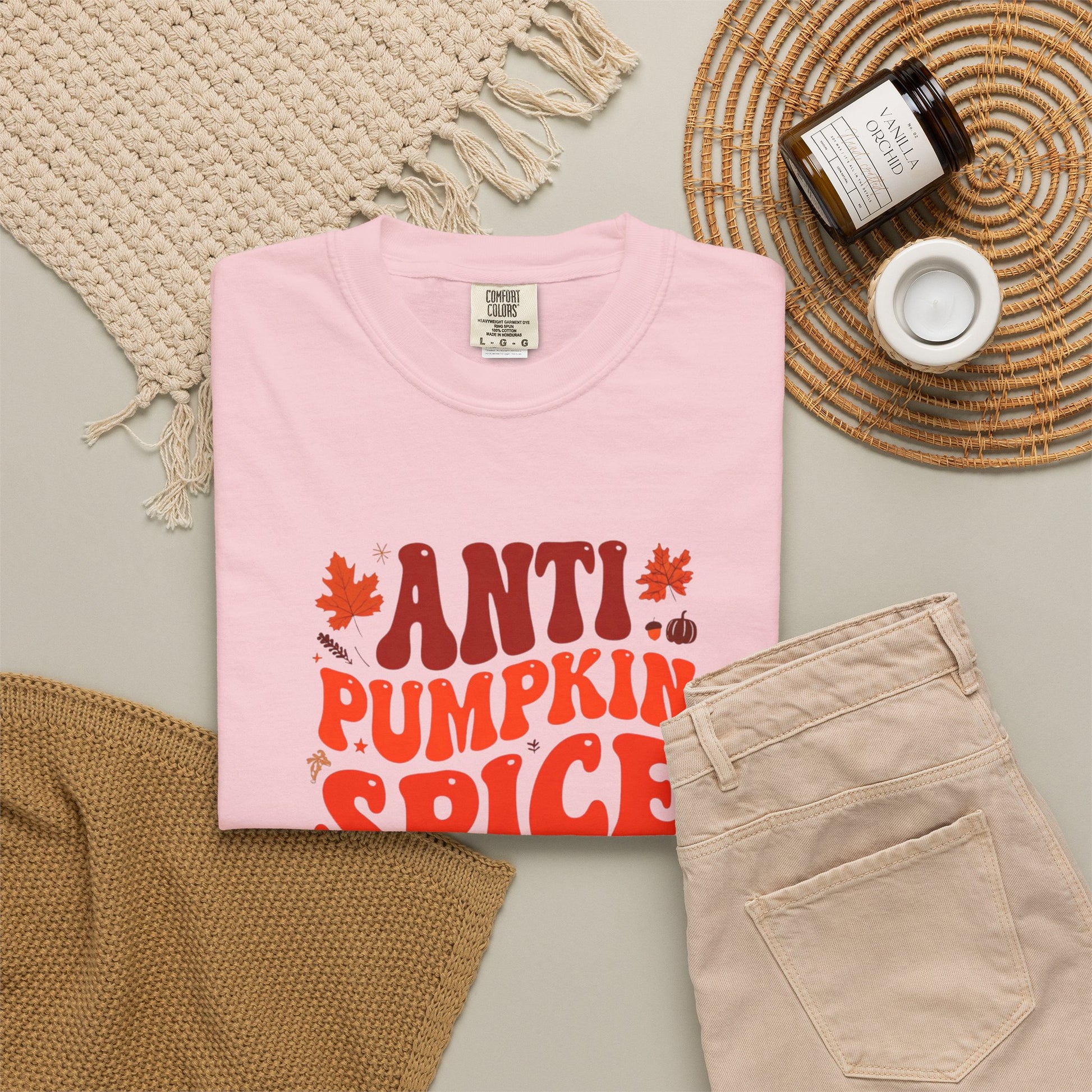 Anti Pumpkin Spice Club T-shirt | Retro Fall Graphic