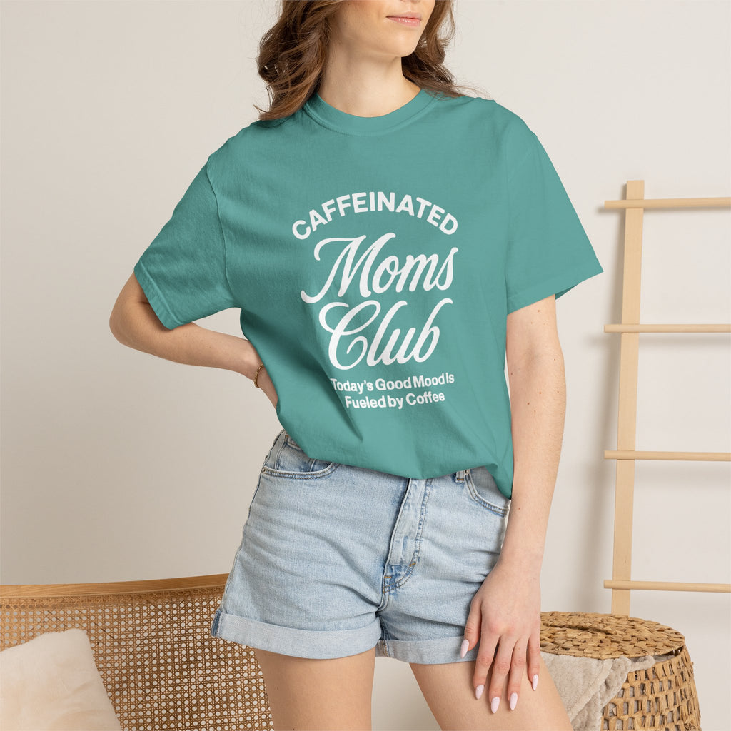 Caffeinated Moms Club T-shirt | Coffee Mom Shirt, Mommy Coffee Tee
