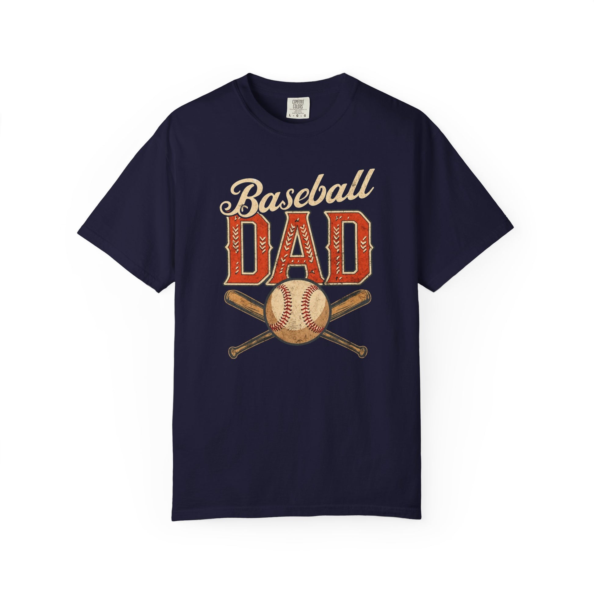 Baseball Dad T-Shirt | Vintage Baseball Ball & Bats Retro Design