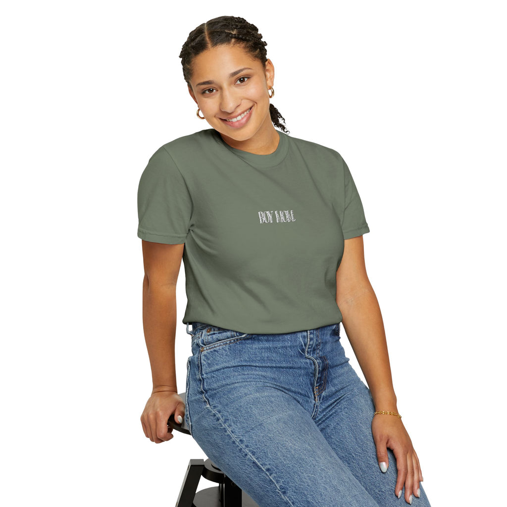 Boy Mom Comfort Colors Embroidered Tee