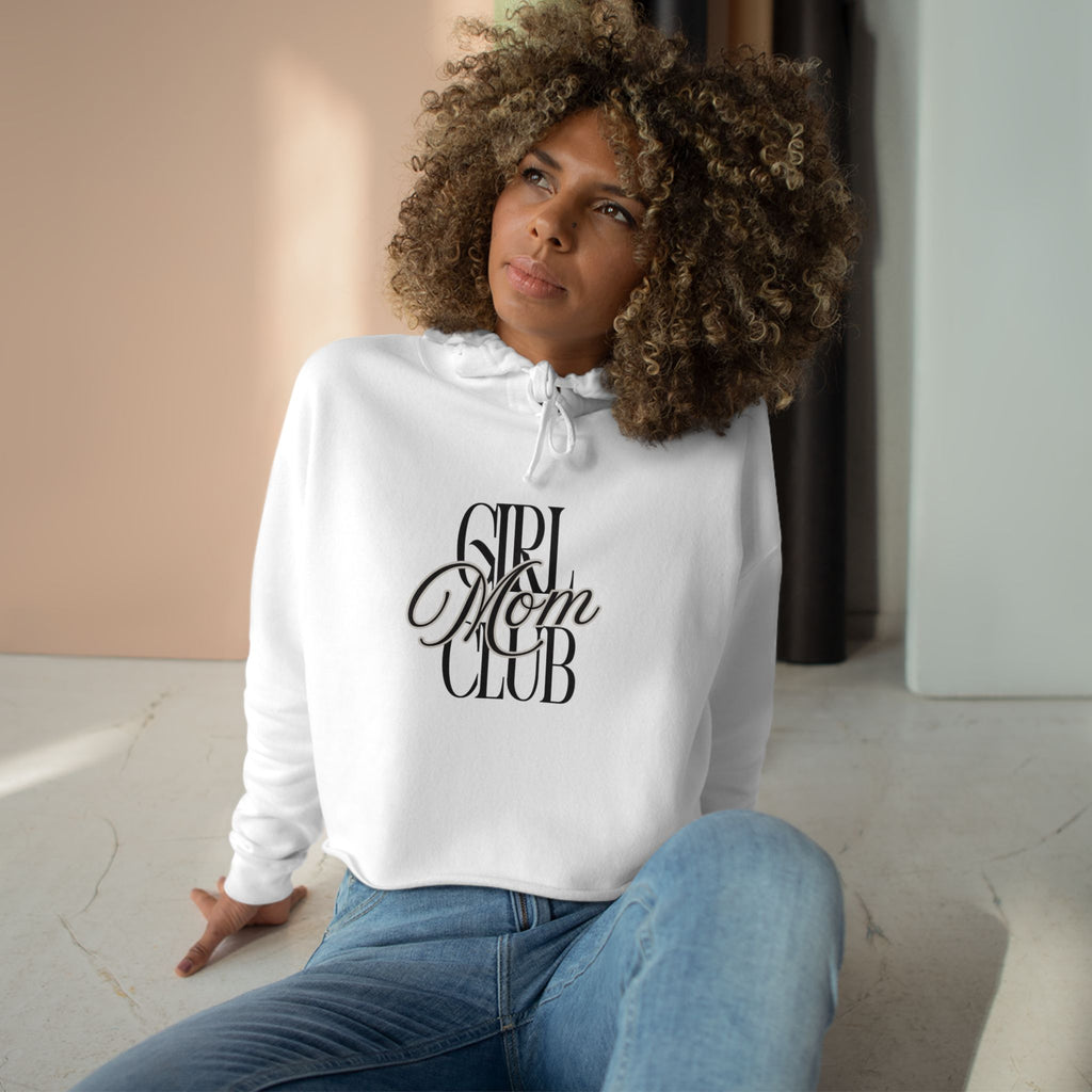Girl Mom Club | Crop Hoodie