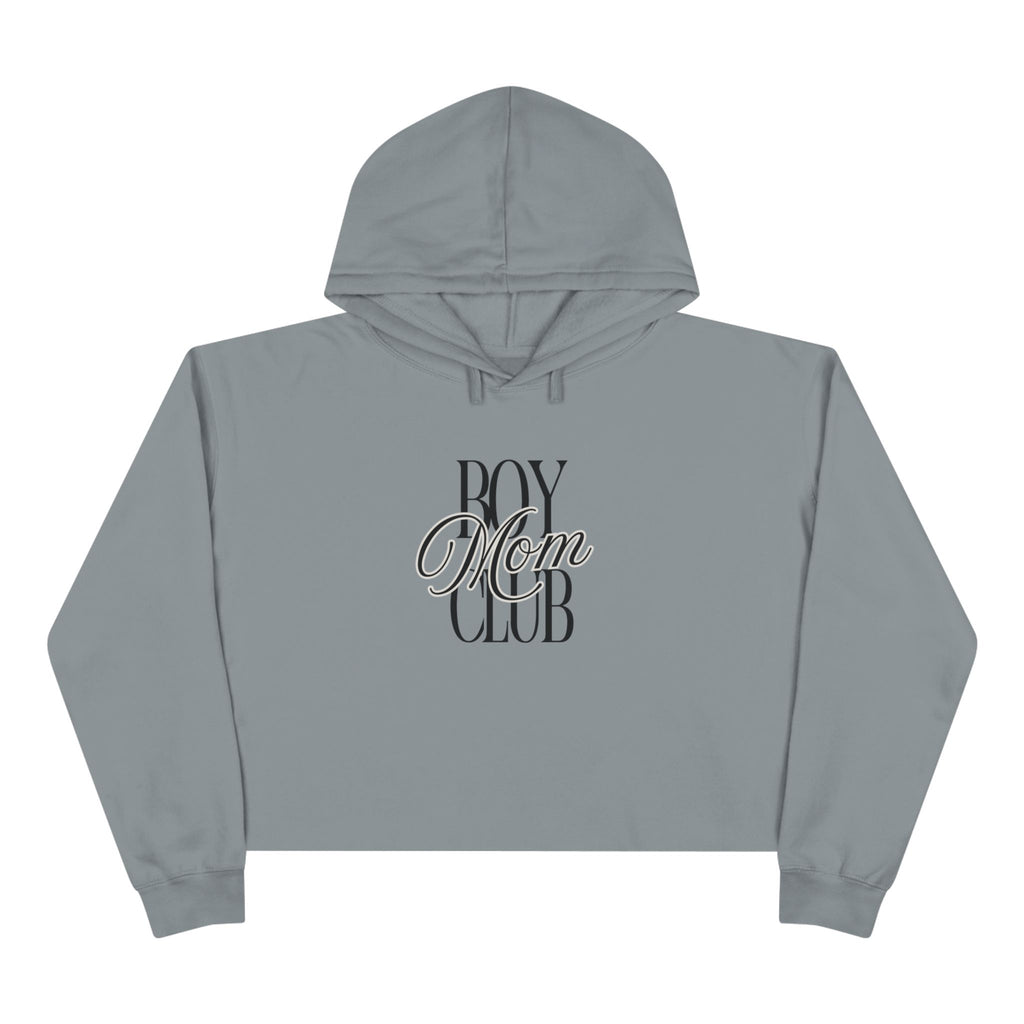 Boy Mom Club Crop Hoodie