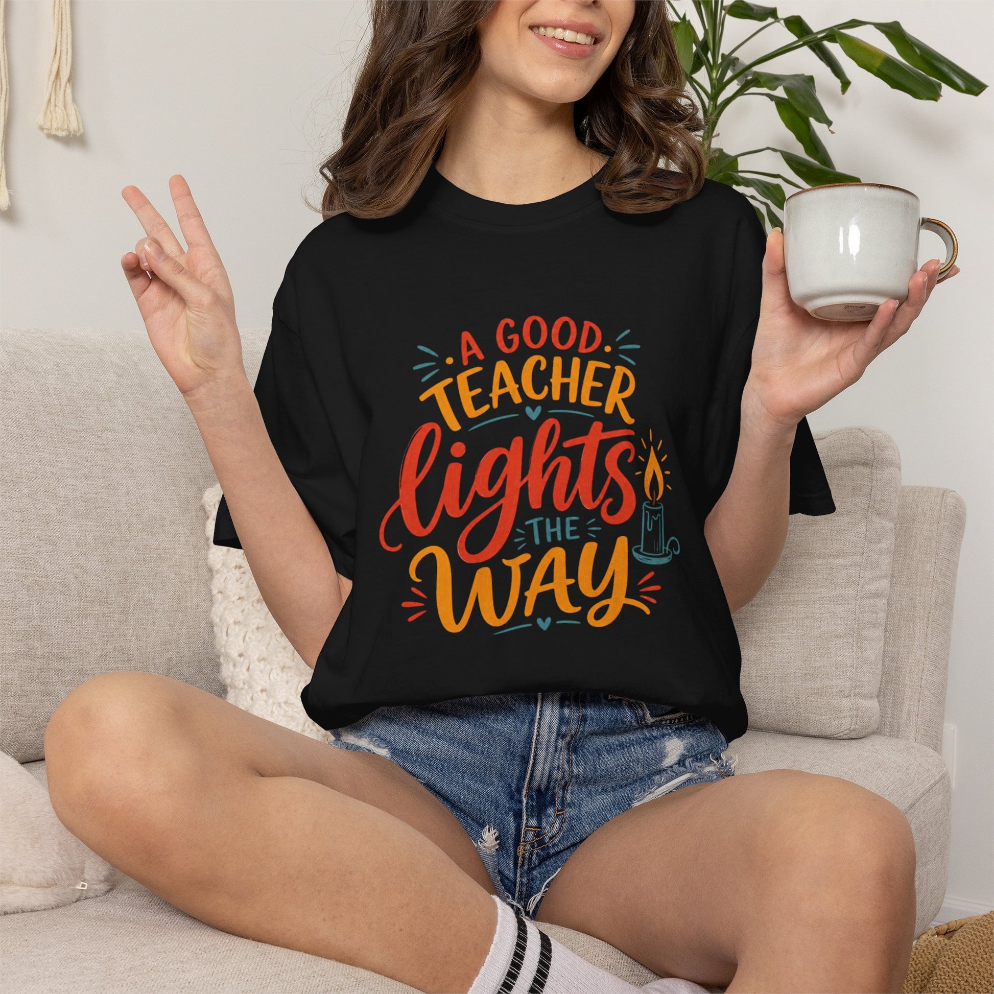 A Good Teacher Lights the Way T-shirt | Teacher Appreciation Tee