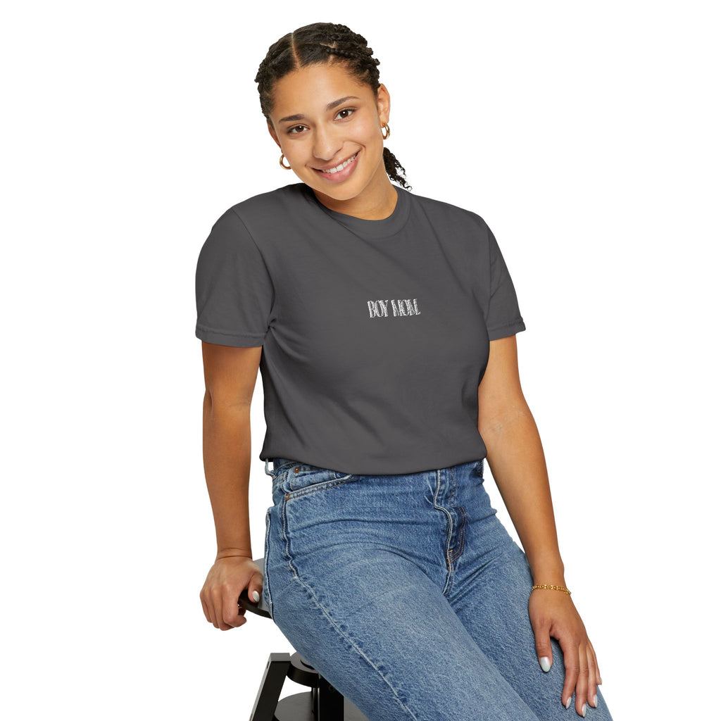 Boy Mom Comfort Colors Embroidered Tee