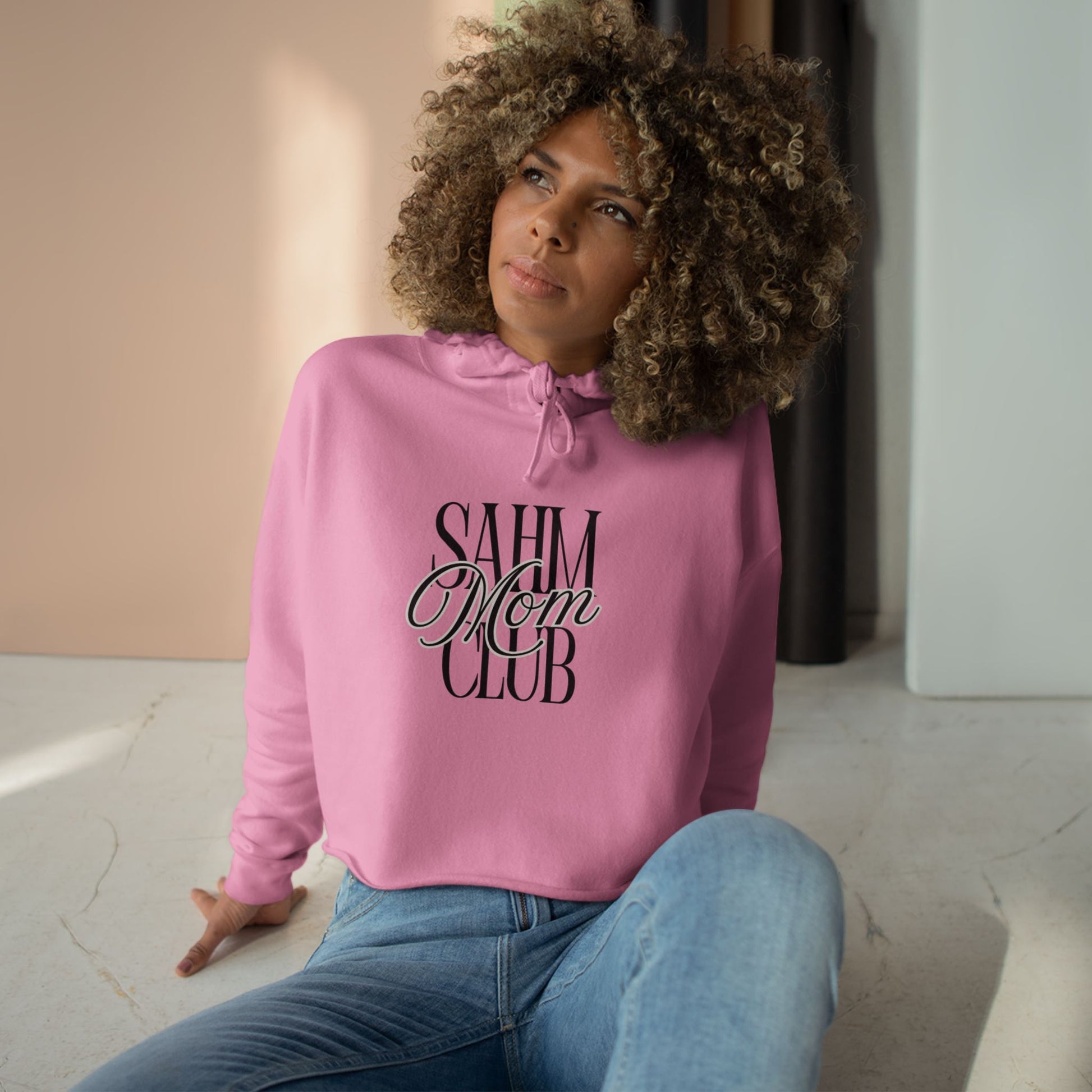 SAHM Club Crop Hoodie