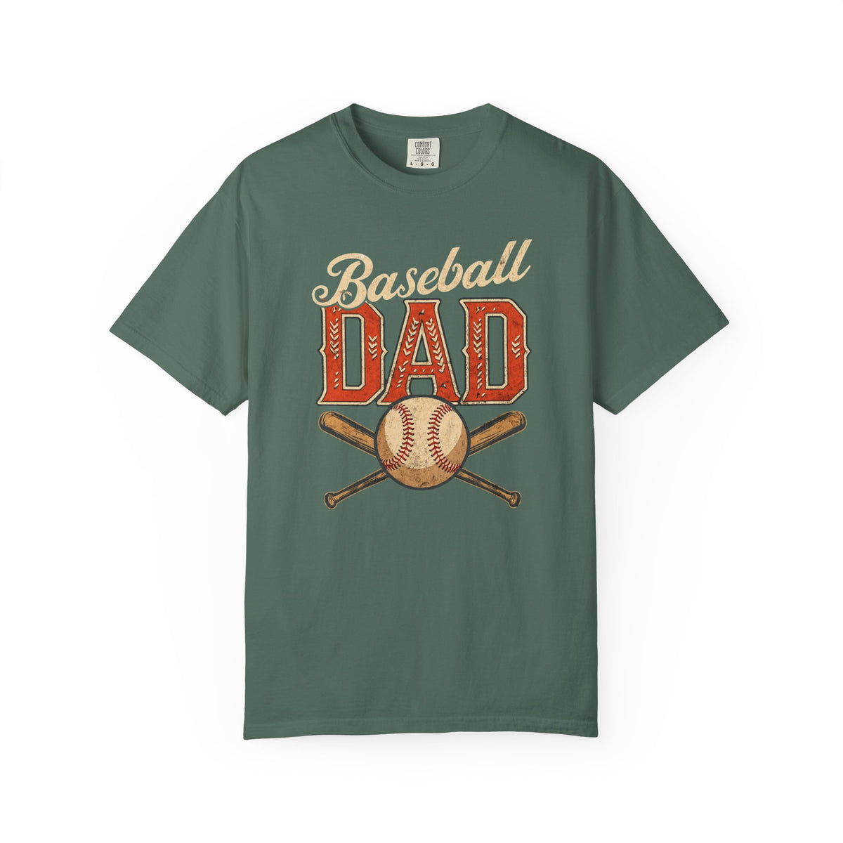 Baseball Dad T-Shirt | Vintage Baseball Ball & Bats Retro Design