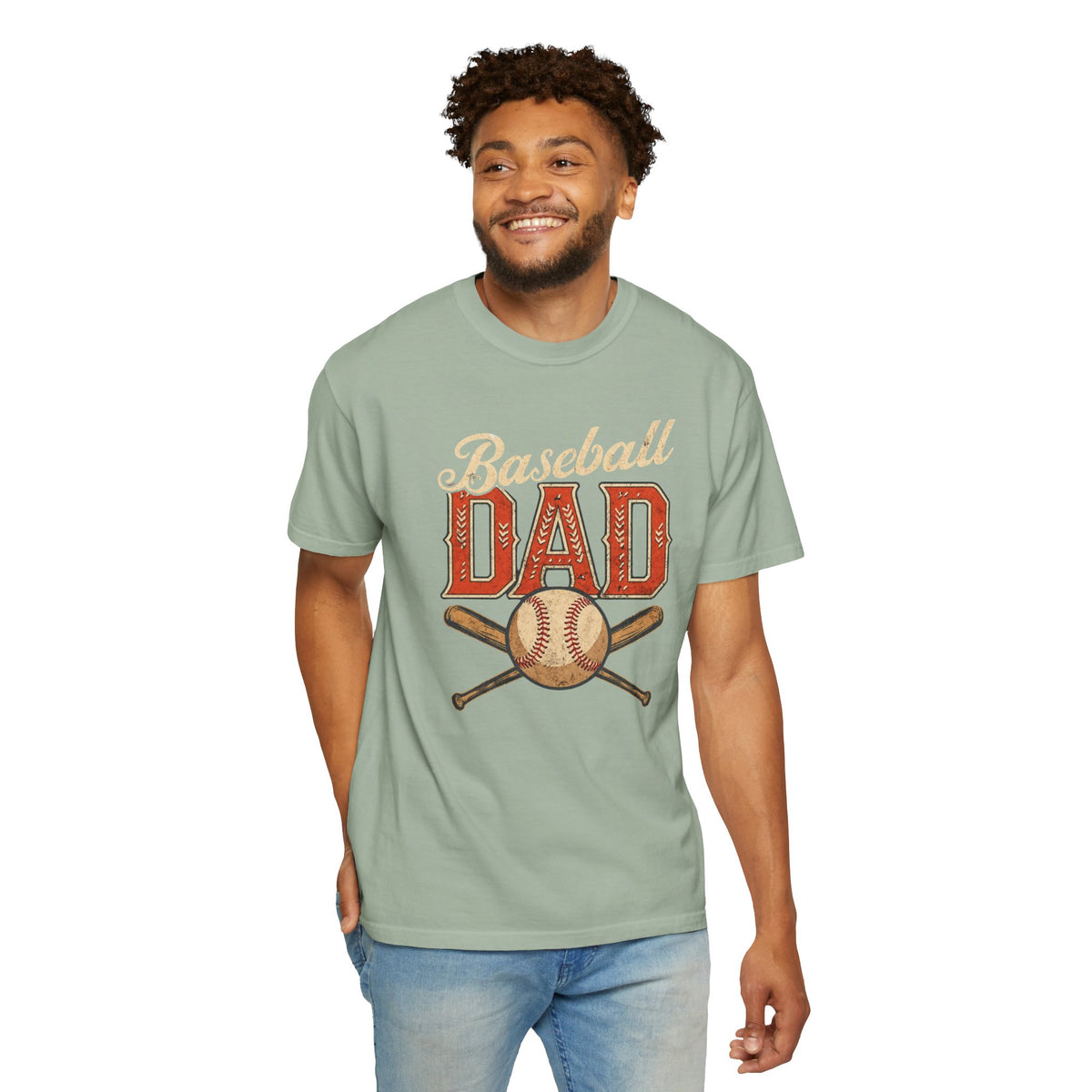 Baseball Dad T-Shirt | Vintage Baseball Ball & Bats Retro Design