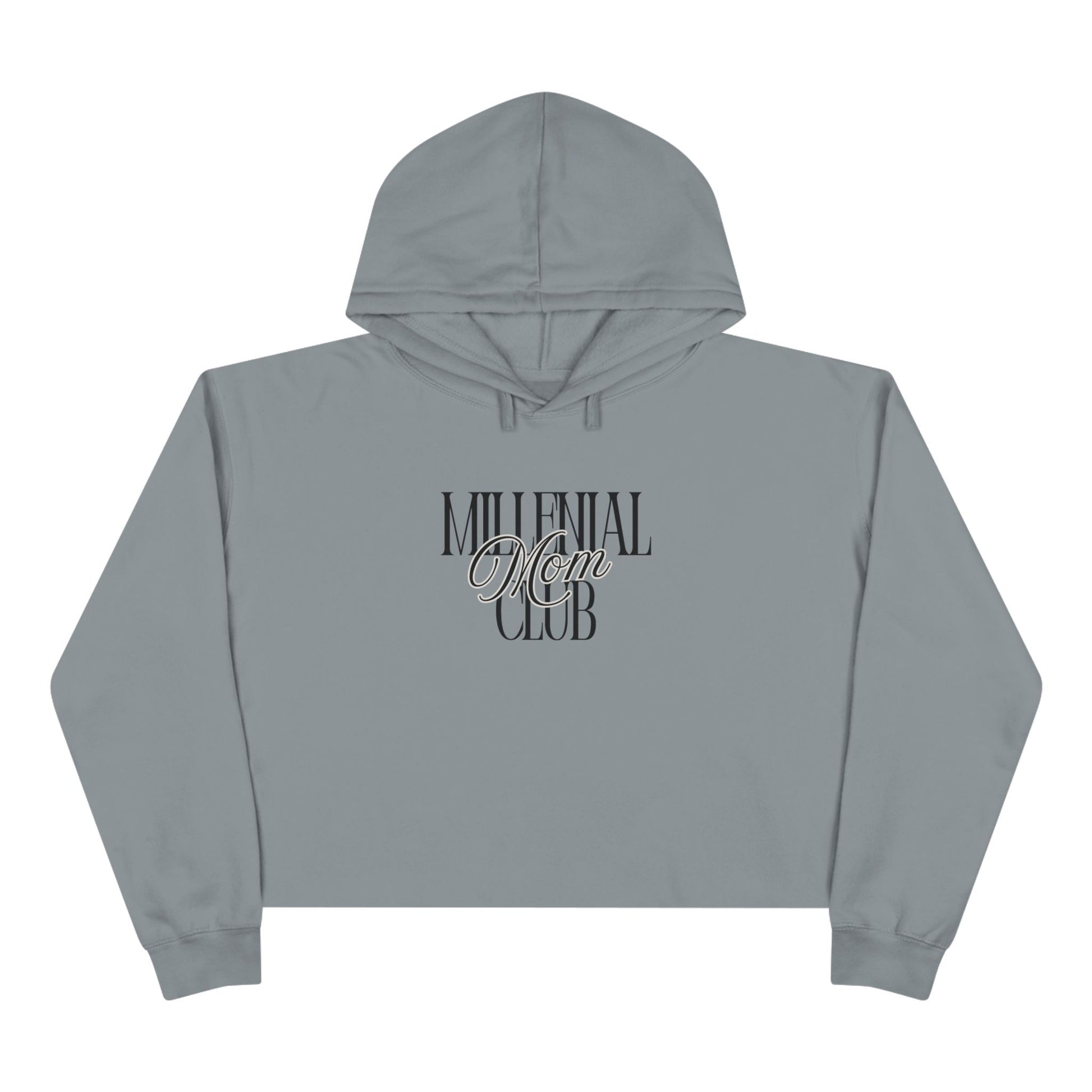 Millennial Mom Club Crop Hoodie