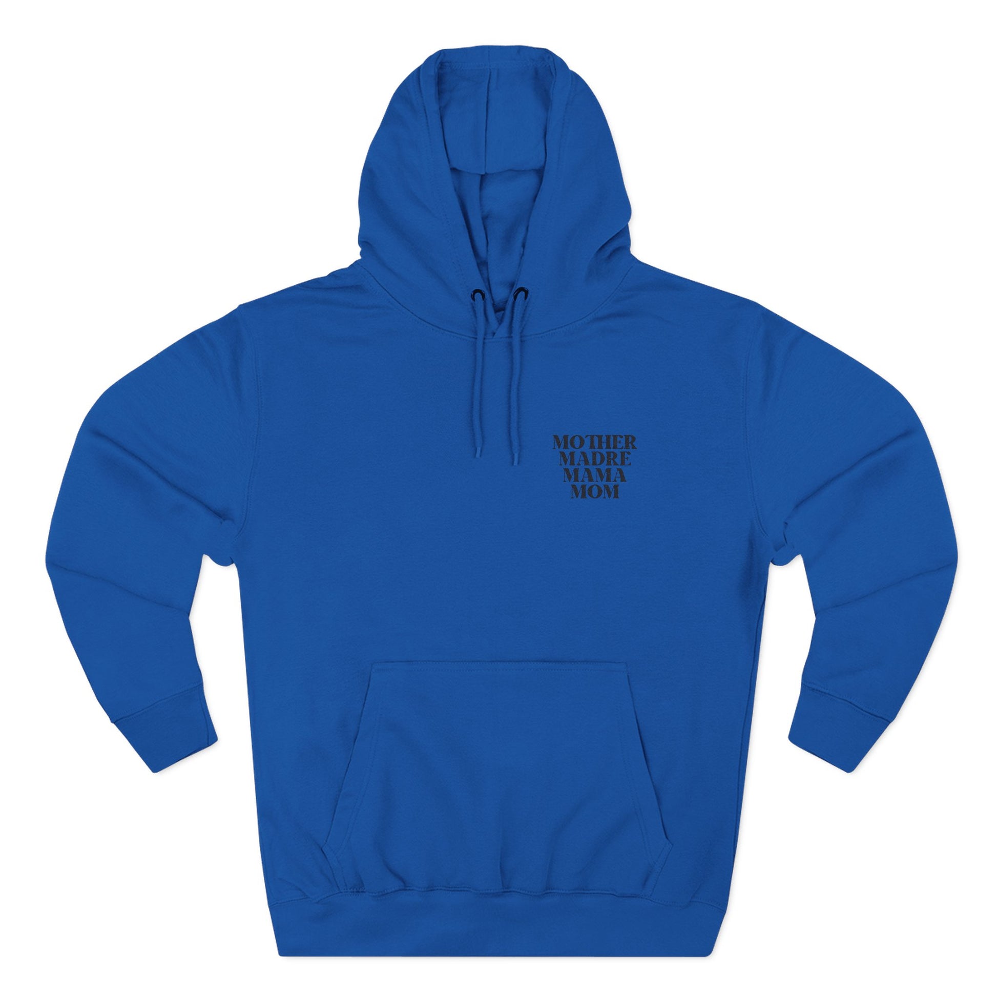 Embroidered Mom Three-Panel Fleece Hoodie