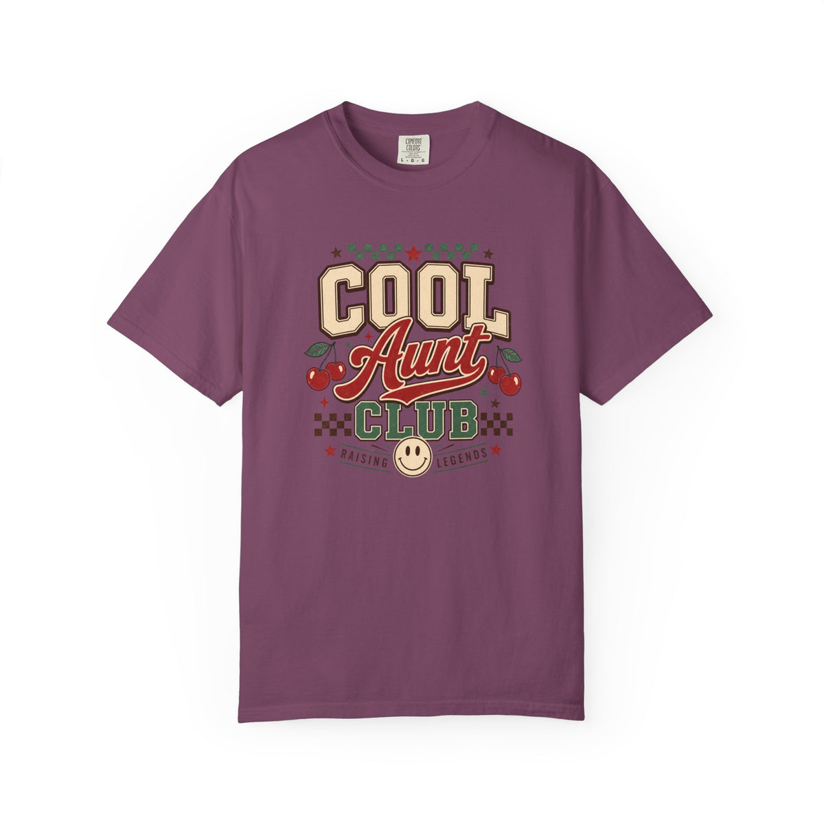 Cool Aunt Club T-Shirt | Retro Cherry Smile Graphic Tee