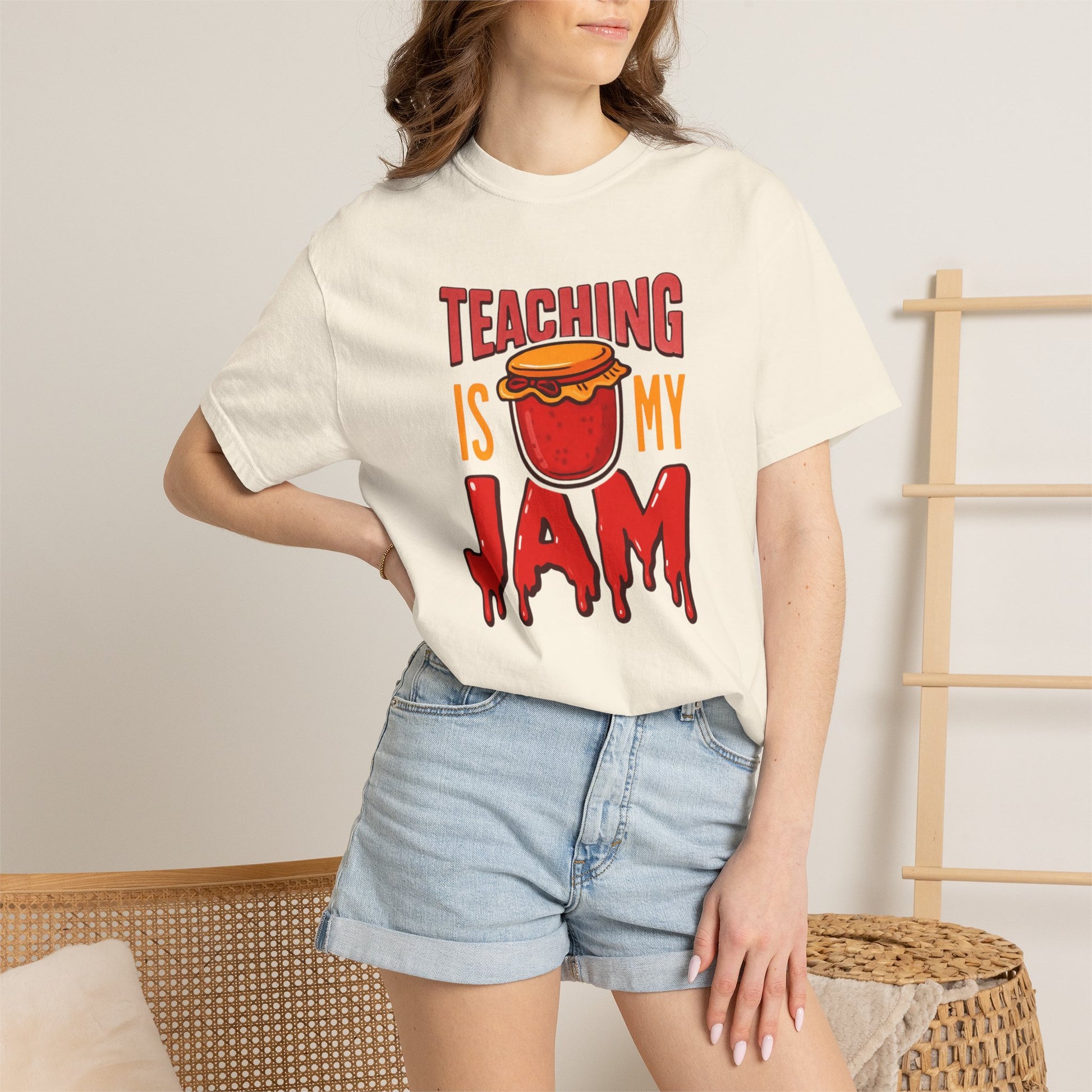 Teaching Is My Jam T-shirt | Teacher Graphic Tee, Jam Jar Design