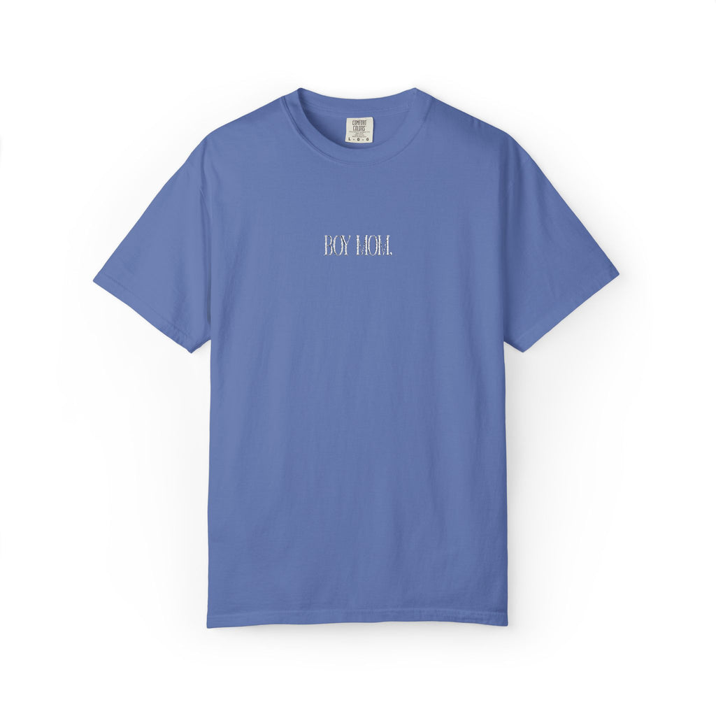 Boy Mom Comfort Colors Embroidered Tee