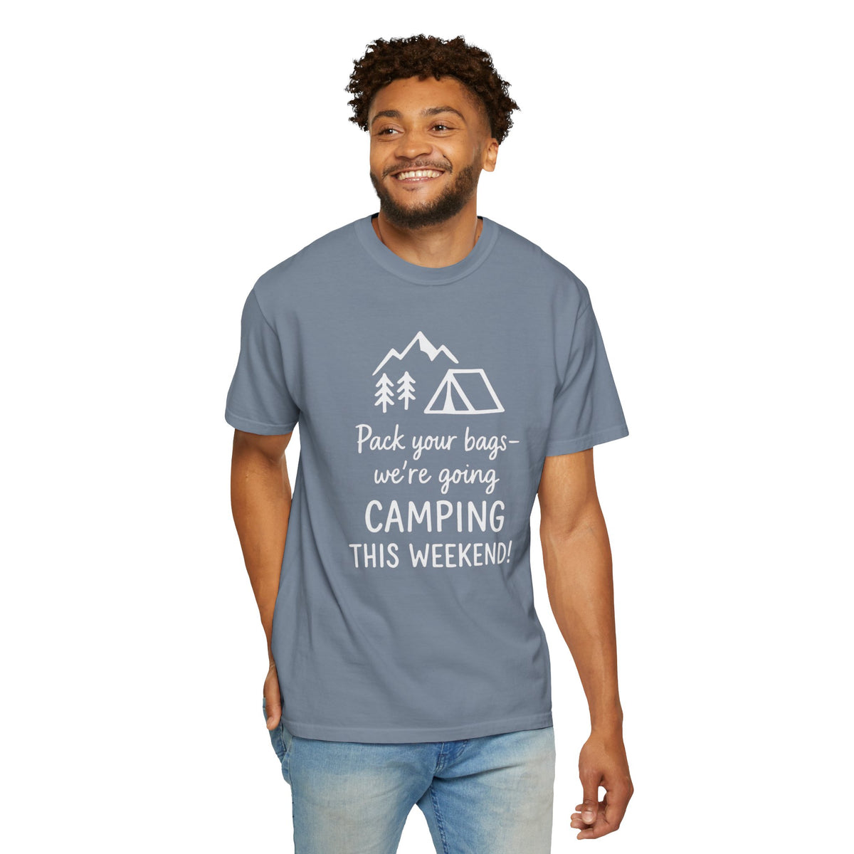 Pack Your Bags We're Going Camping T-shirt | Tent Mountains Camping Tee