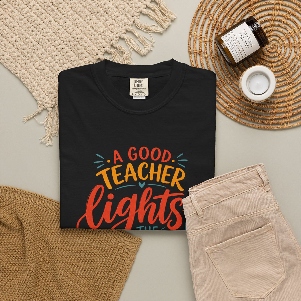 A Good Teacher Lights the Way T-shirt | Teacher Appreciation Tee