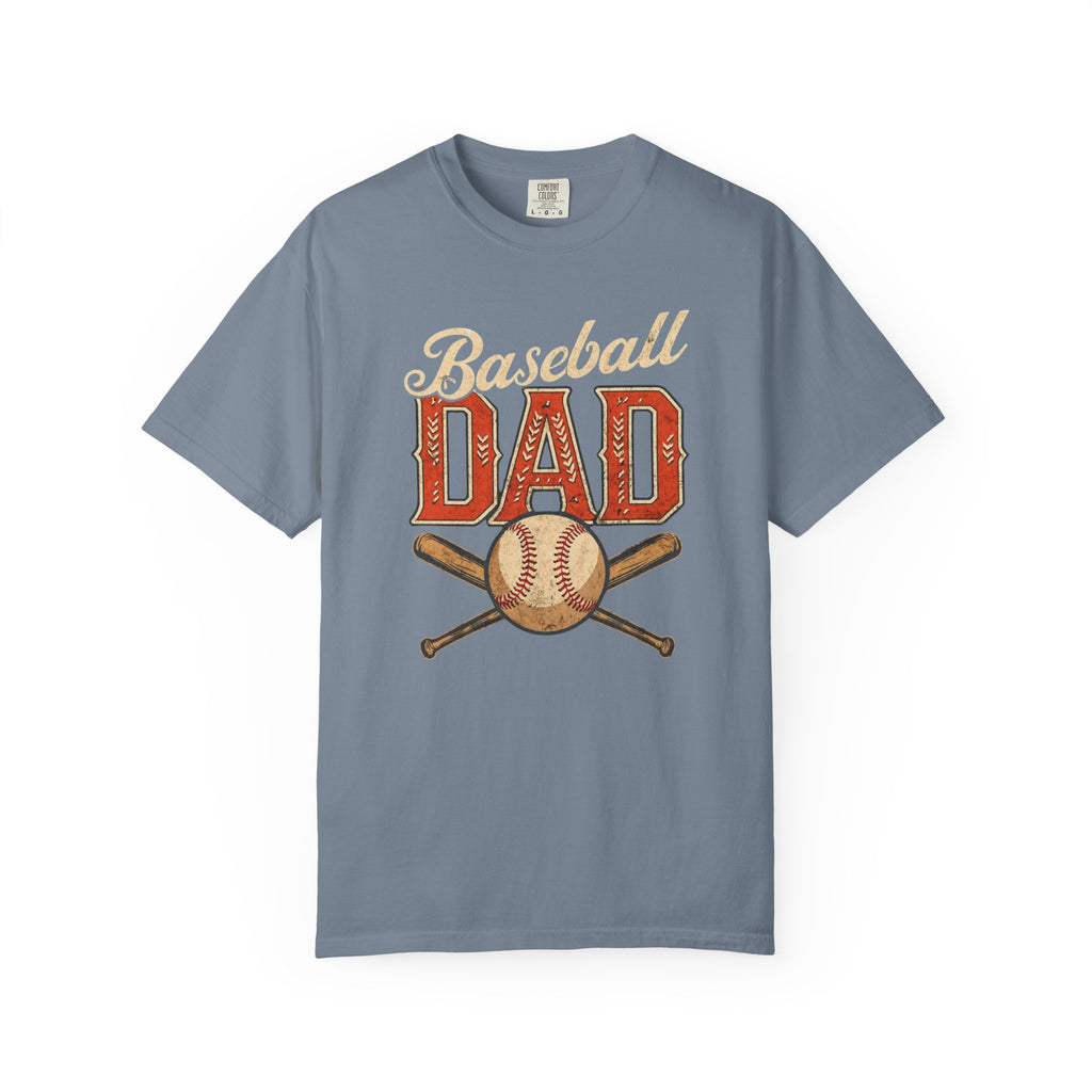 Baseball Dad T-Shirt | Vintage Baseball Ball & Bats Retro Design