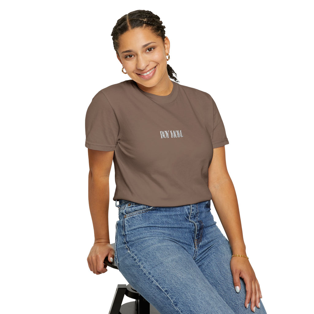 Boy Mom Comfort Colors Embroidered Tee