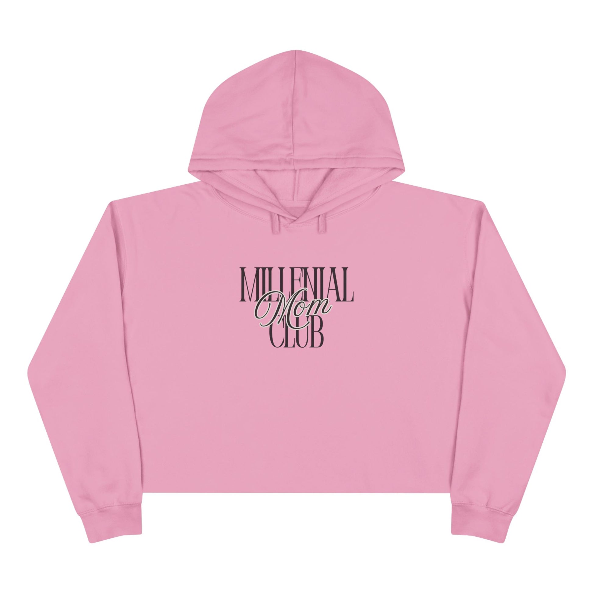 Millennial Mom Club Crop Hoodie