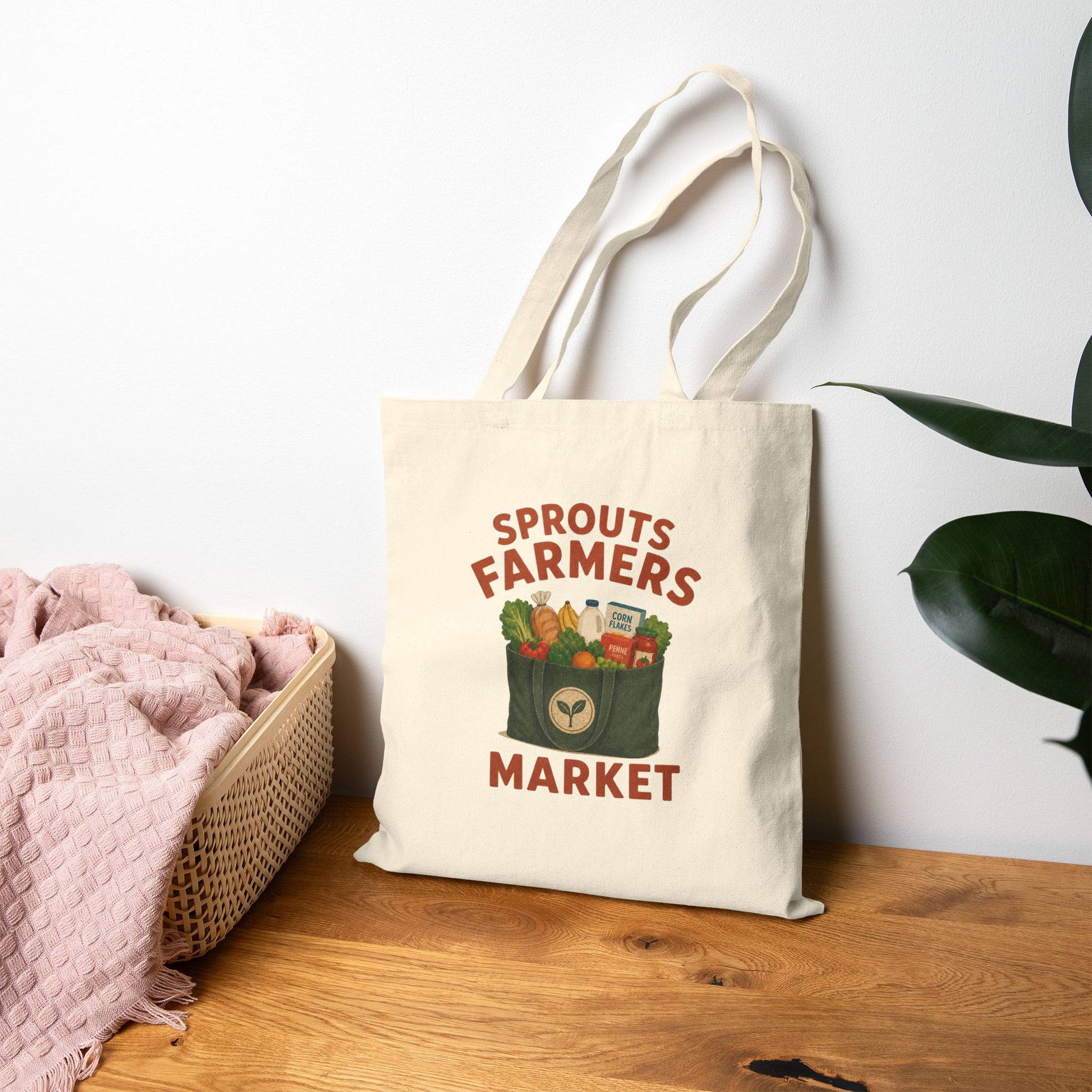 Sprouts Farmers Market Tote Bag | Farmer's Market Produce Canvas Tote