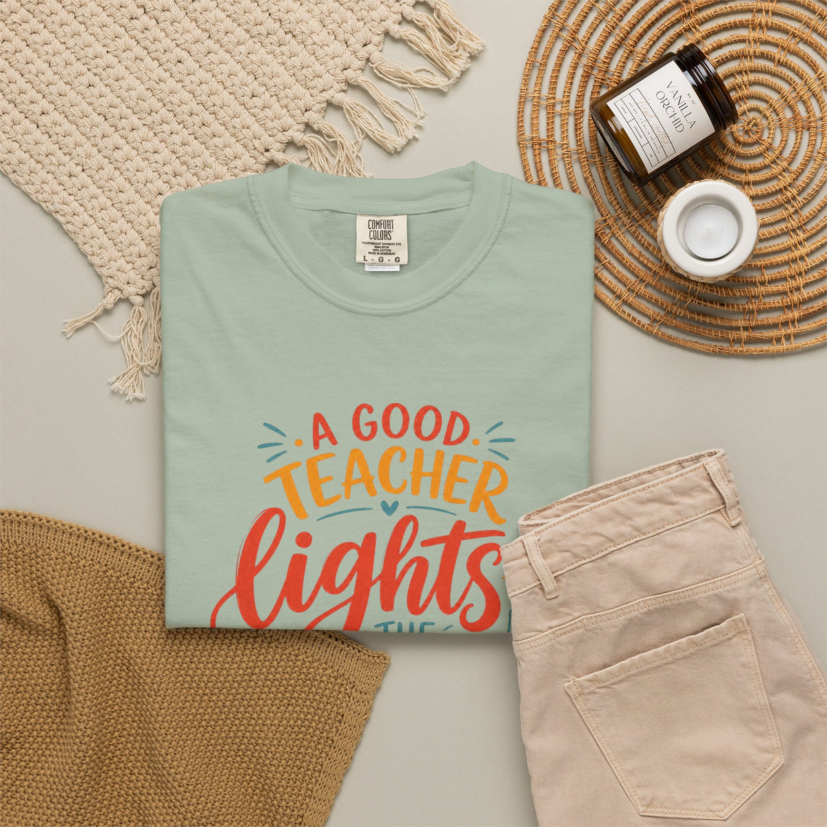A Good Teacher Lights the Way T-shirt | Teacher Appreciation Tee