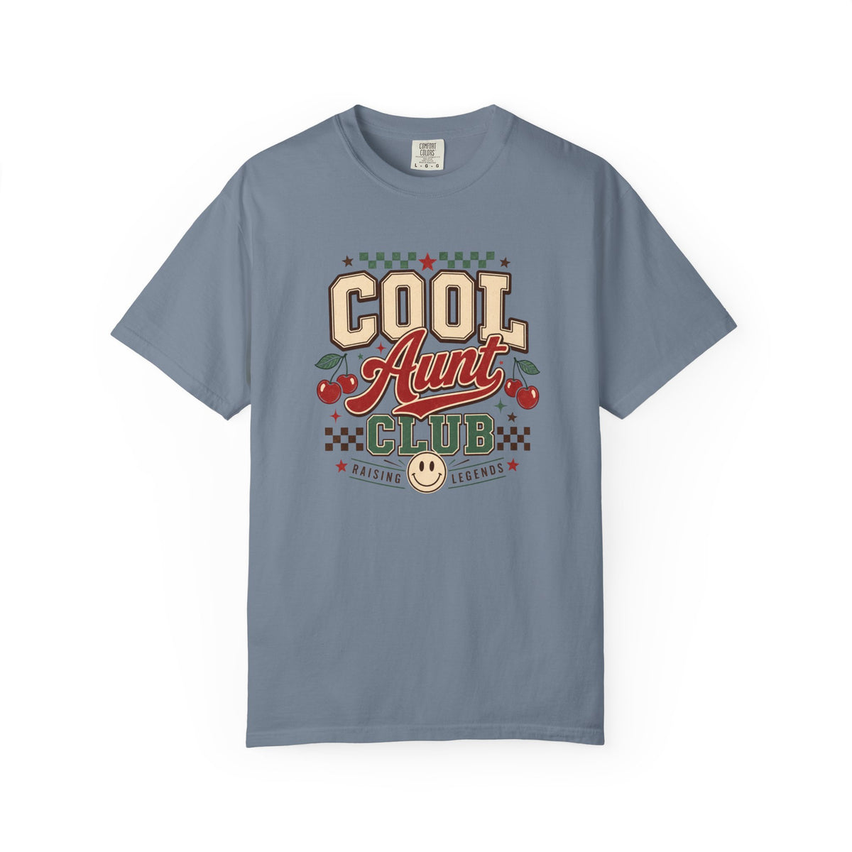 Cool Aunt Club T-Shirt | Retro Cherry Smile Graphic Tee