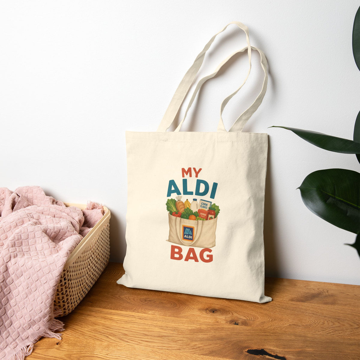 My Aldi Bag Tote Bag | Grocery Market Canvas Tote