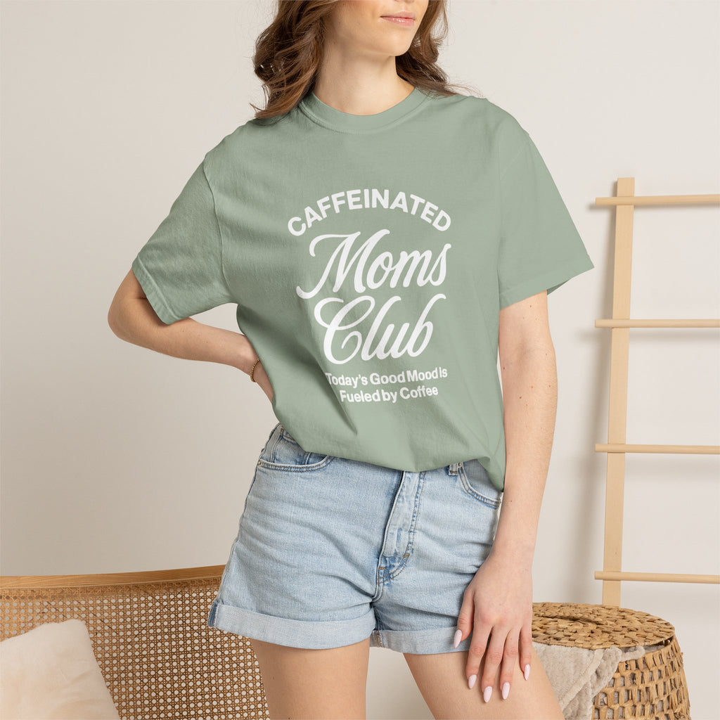 Caffeinated Moms Club T-shirt | Coffee Mom Shirt, Mommy Coffee Tee