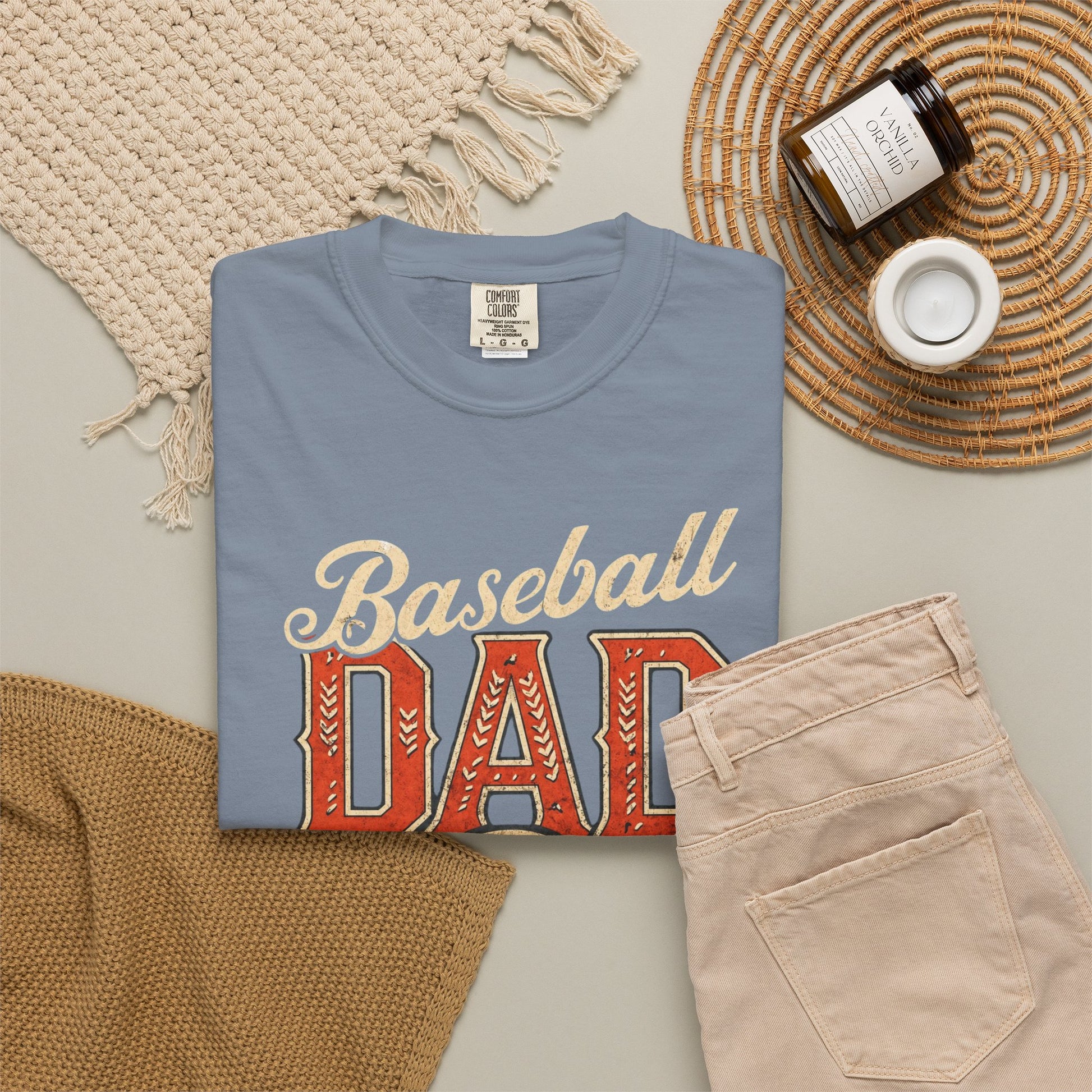 Baseball Dad T-Shirt | Vintage Baseball Ball & Bats Retro Design