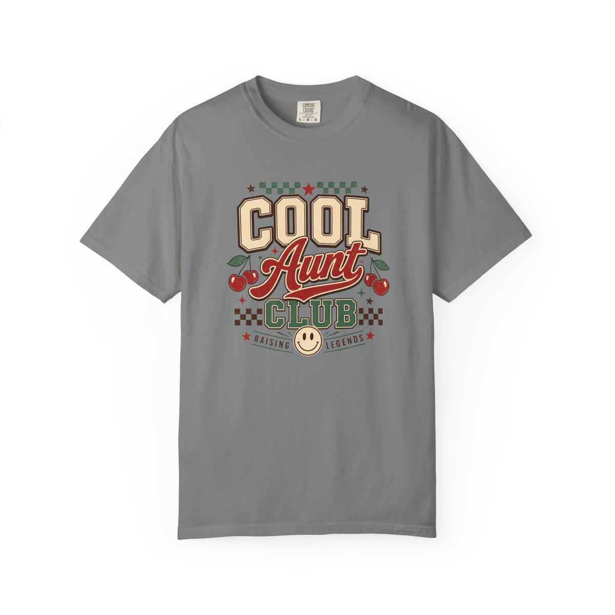 Cool Aunt Club T-Shirt | Retro Cherry Smile Graphic Tee