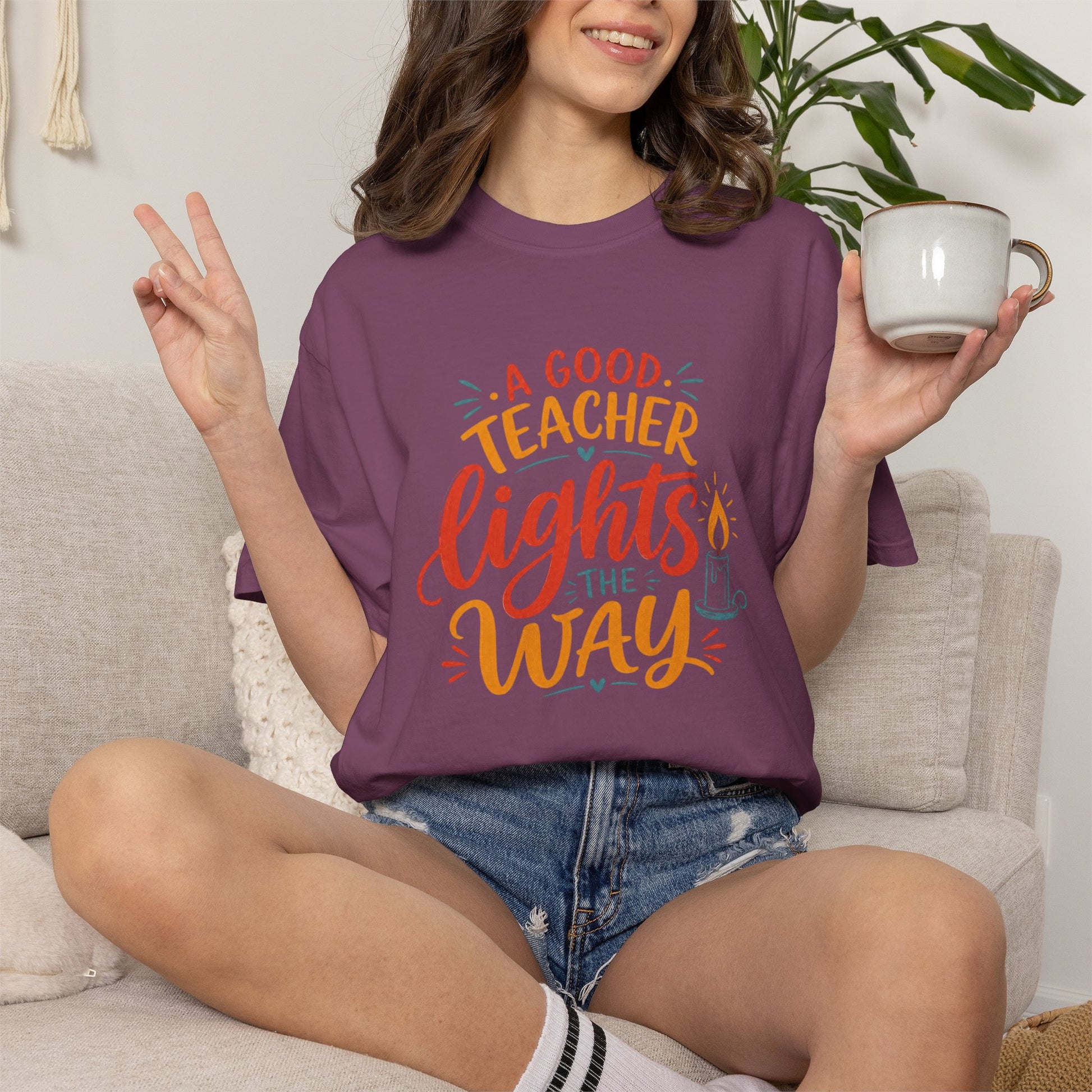 A Good Teacher Lights the Way T-shirt | Teacher Appreciation Tee