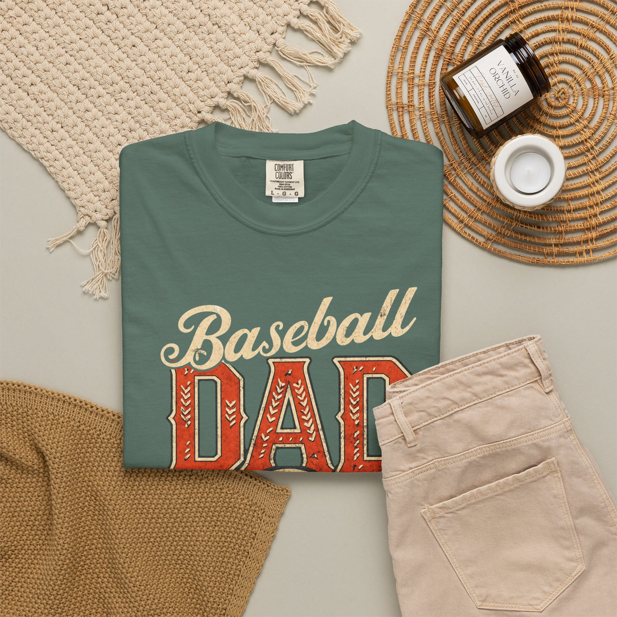 Baseball Dad T-Shirt | Vintage Baseball Ball & Bats Retro Design