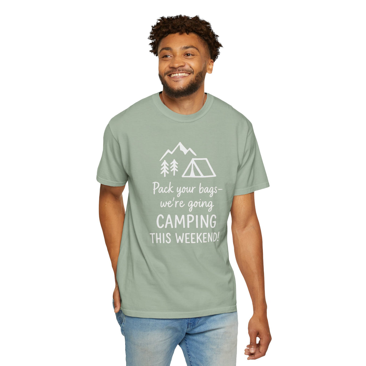 Pack Your Bags We're Going Camping T-shirt | Tent Mountains Camping Tee